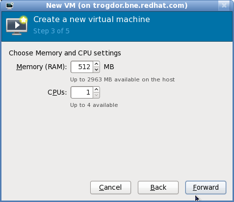 Configuring CPU and Memory